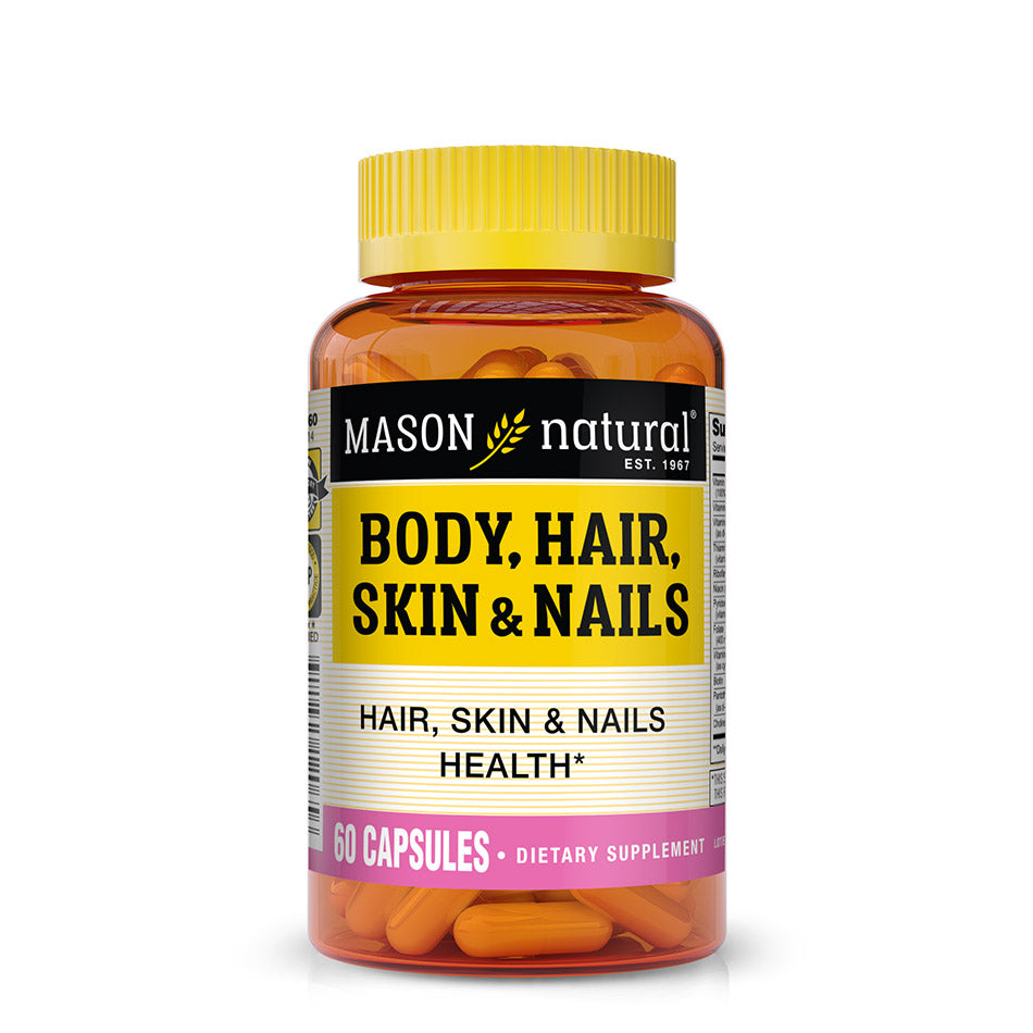 Mason Natural Vitamines Pour Corps Cheveux Peau et Ongles 60 Capsules (20 Servings)