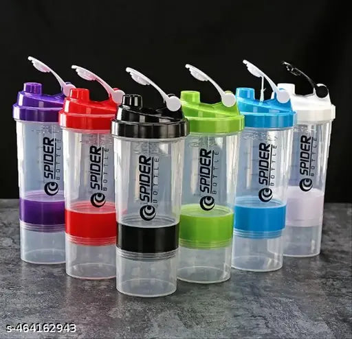 SMART SHAKER SPIDER 500ML AVEC 2 COMPARTIMENT SUPPLEMENTAIRE