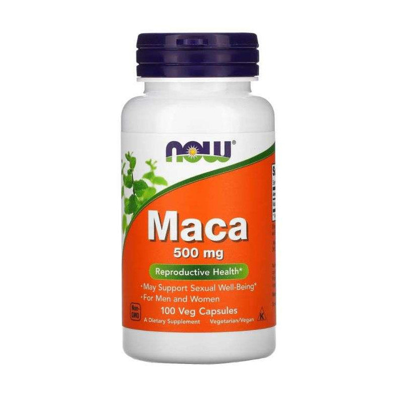 NOW Maca 100 VegCaps 500mg - Favoriser le Bien-être Sexuel